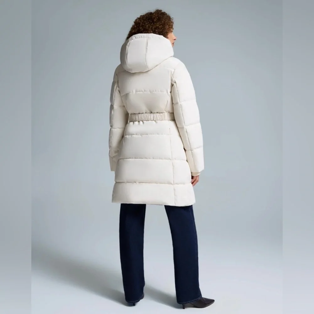 Suzy Shier Mid Length Puffer Jacket NWT Size Large - Picture 5 of 5